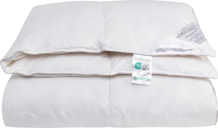 Helårs dobbeltdyne 200x220 cm - Med 100 % moskusdun - Allergivennlig dundyne - Nordstrand Home dobbeltdyne