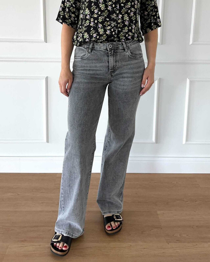 Jeans Nicoline 1448, 26/32, Jeans Grå 26/32