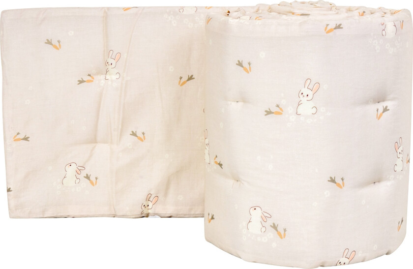 Sengekant - Myk sengekant 360x30 cm - Søt kanin kolleksjon til baby og babysengen - Sengekant til sprinkelseng - Nordstrand Home babytilbehør