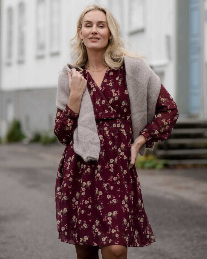 Kjole Gemma Tili, XL, Kjole Burgunder XL