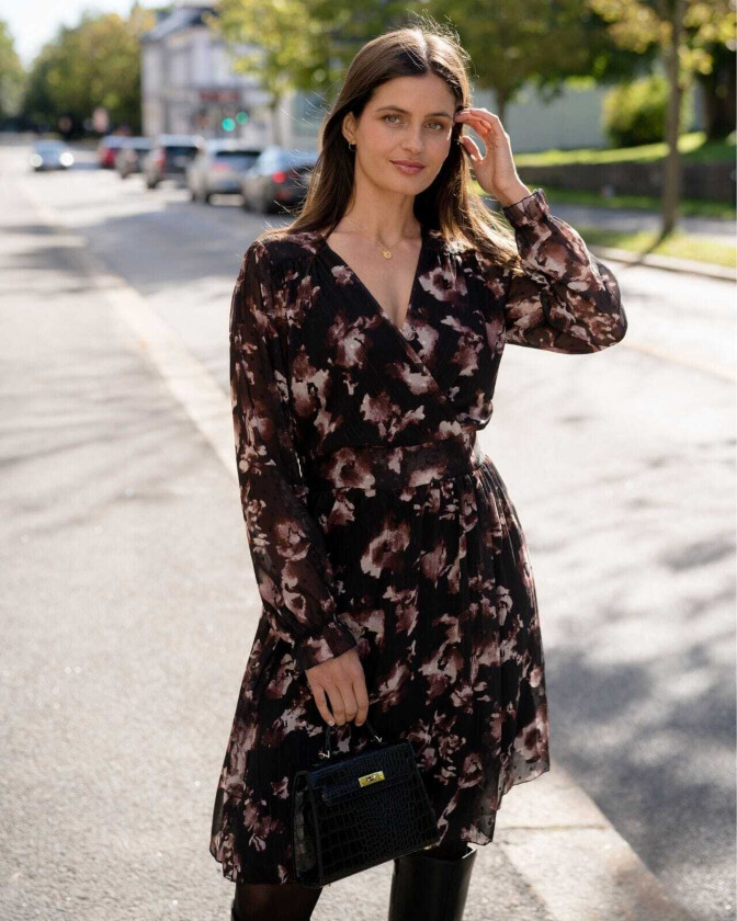 Kjole Gemma Aqua, L, Kjole Brun L