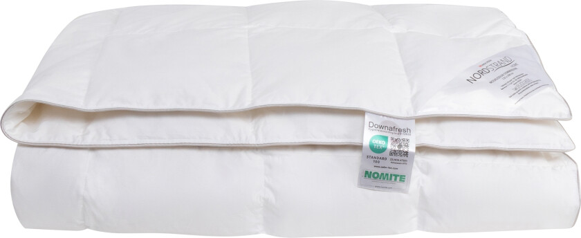 Sommer dobbeltdyne 200x200 cm - Med 100% moskusdun - Lett og sval dundyne - Nordstrand Home dobbeltdyne