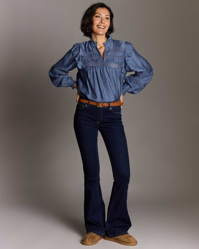 Jeans Isabell Back Pocket 3757, 26/34, Jeans Blå 26/34