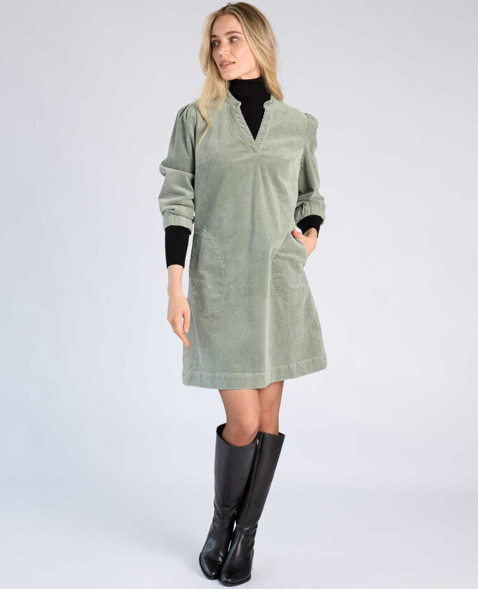 Kjole Sweety Cord, XS, Kjole Grønn XS