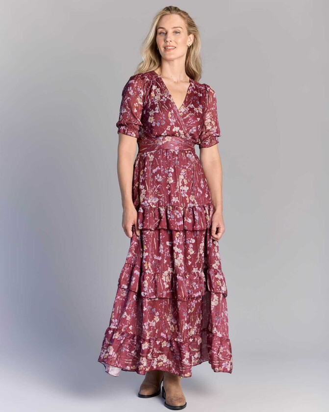 Maxikjole Amora Straw, XS, Kjole Rød XS