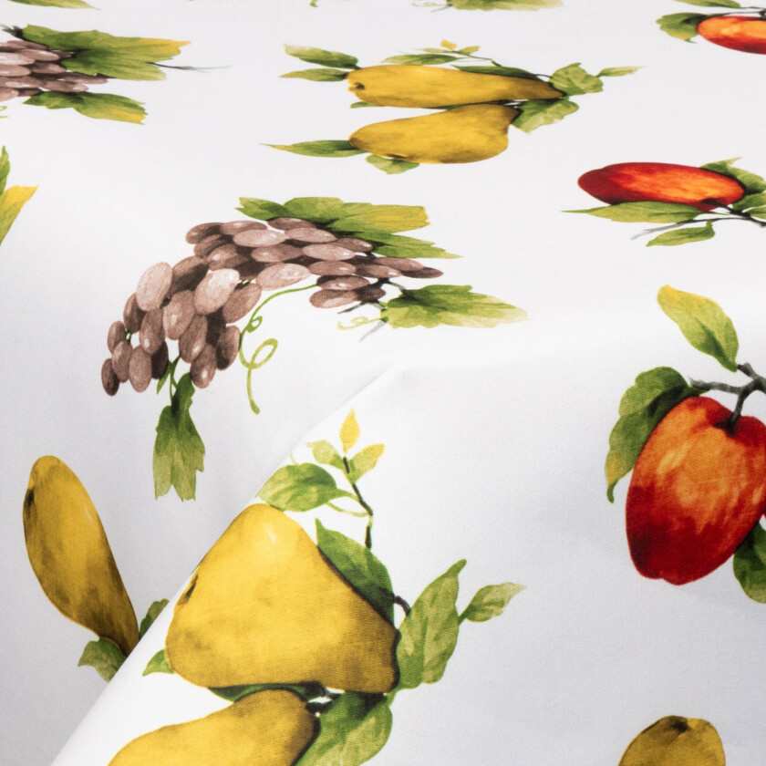 Tekstil voksduk med akrylbelegg - 30 meter på rull - Small Fruits - 140 cm bred tekstilduk