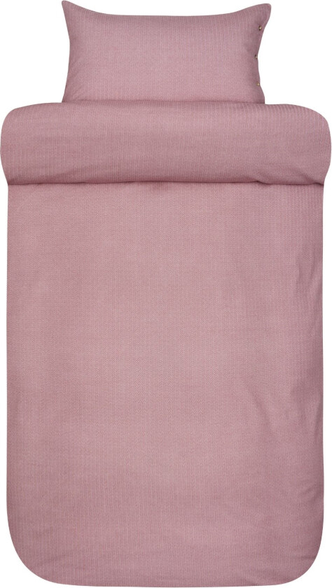 Sängkläder i flanell 140x200 cm - Rødt mønstret sengesett - 100% bomullsflanell - Balder Høie of Scandinavia sengetøy