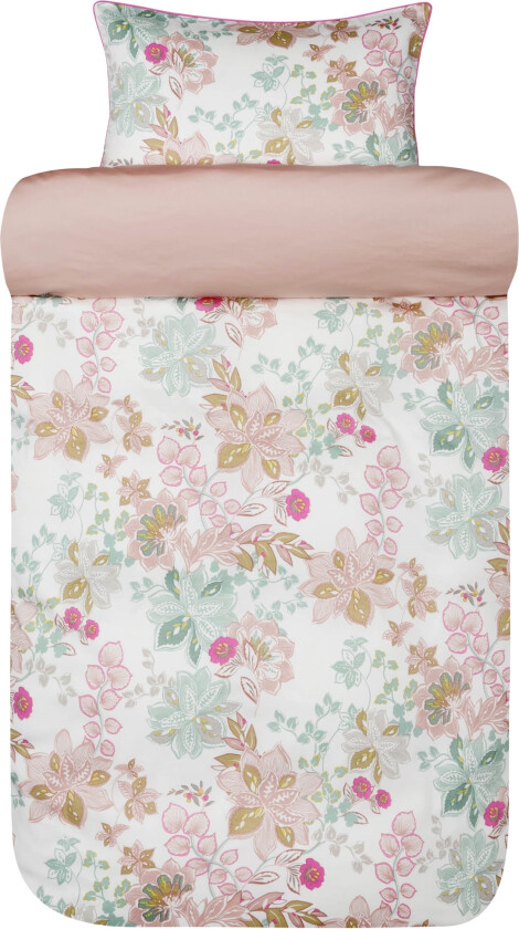 Satin dobbelt sengetøy 200x220 cm - Mykt bomullssateng sengesett - Cassandra warm pink - Sengetøy fra Høie of Scandinavia