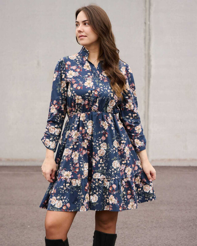 Kjole Madikken LS Botana, S, Kjole Blå S