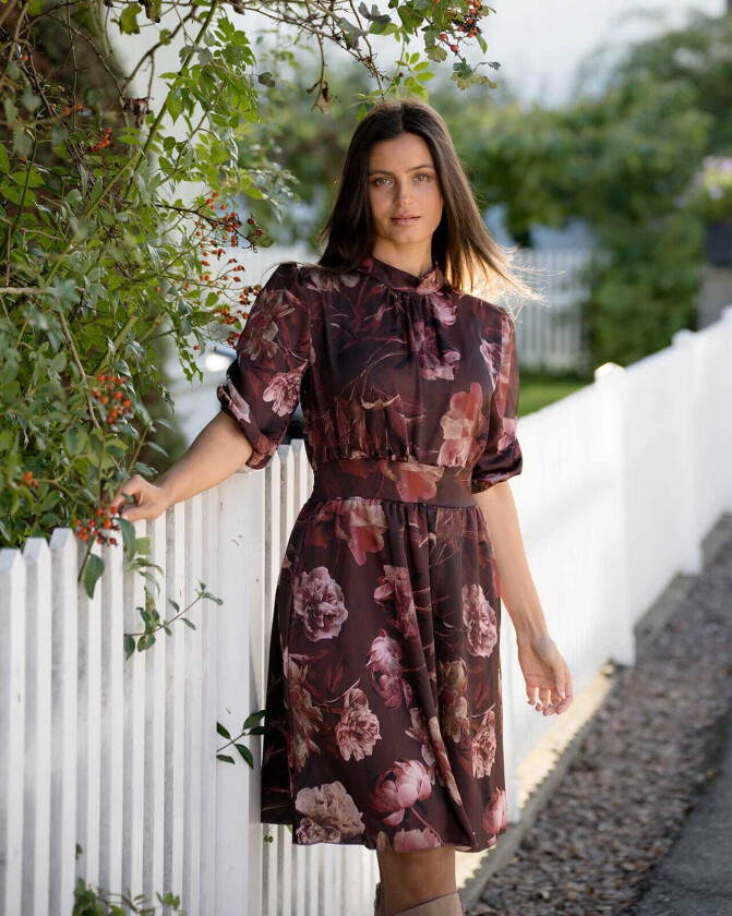 Kjole Emmeli Pana, XL, Kjole Brun XL