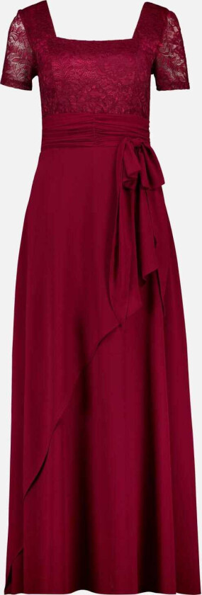 Maxikjole Amal, M, Kjole Burgunder M