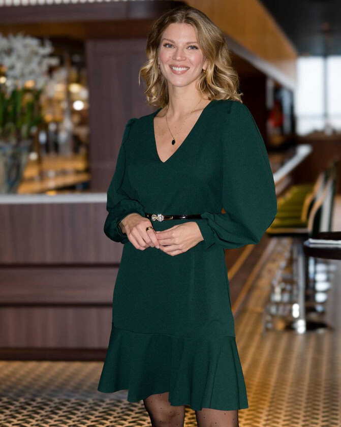 Kjole Cissy V LS, XL, Kjole Grønn XL