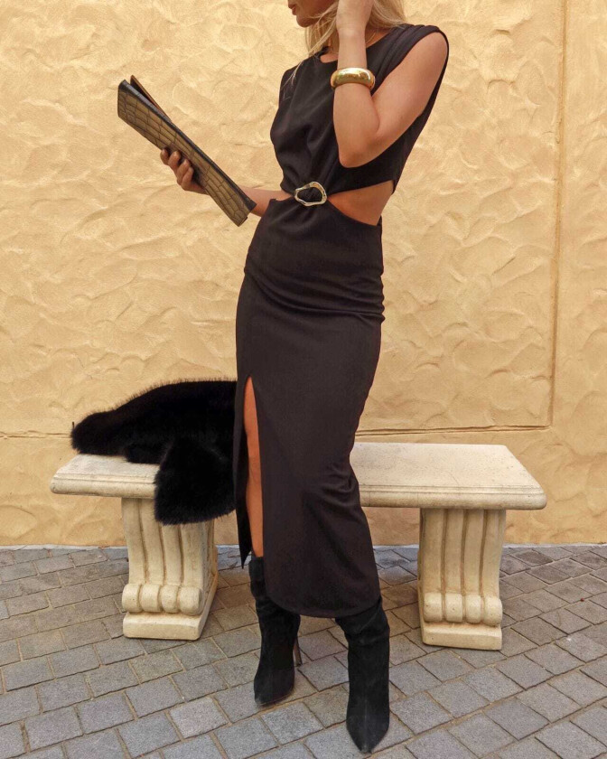 Midikjole Eskada, XXL, Kjole Svart XXL