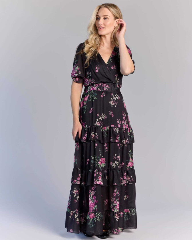 Maxikjole Amora Cosmo, S, Kjole Svart S