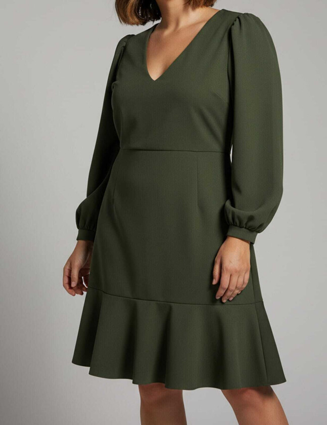 Kjole Cissy V LS, XXL, Kjole Grønn XXL