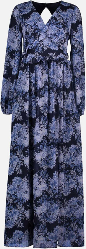 Maxikjole Clarissa Carnation, M, Kjole Blå M