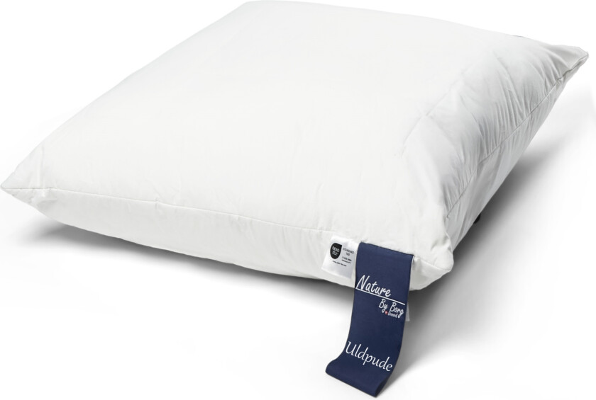 Hodepute med ull - 3-kammers pute - 60x63 cm - Nature By Borg