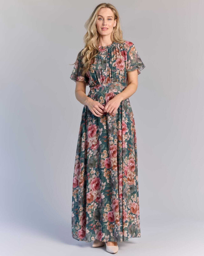 Maxikjole Liane Rosana, XL, Kjole Grønn XL