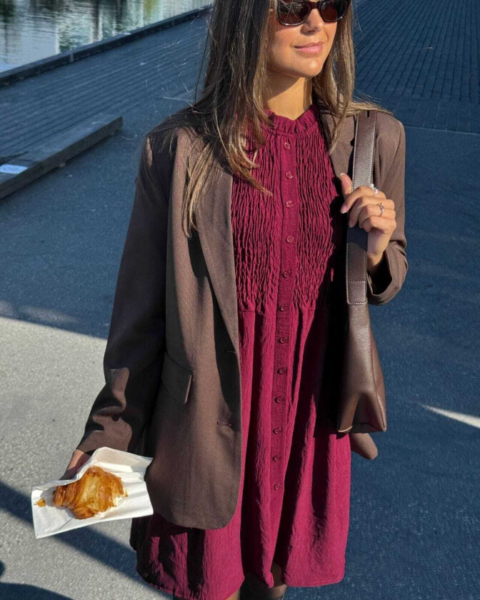 Kjole Lindsy, L, Kjole Rød L