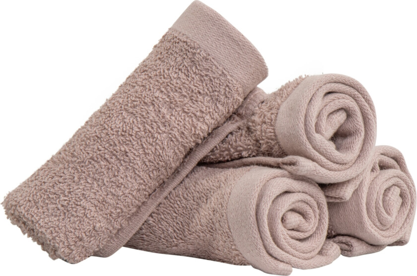 Bilde av Vaskekluter 4-pak - 100% Myk bomull med høy absorberingsevne - 30x30 cm - Rosa vaskekluter fra danske By Borg