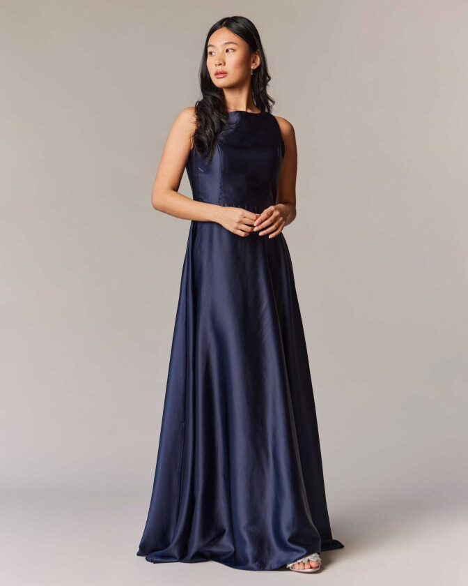 Maxikjole Grace, L, Kjole Blå L