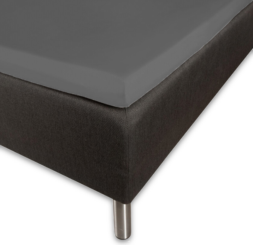 Mykt konvoluttlaken 180x210 cm - 100% bomullssatin - 8 cm i høyden - Antracittgrått laken til topmadras - Borås Cotton Cloud satinlaken