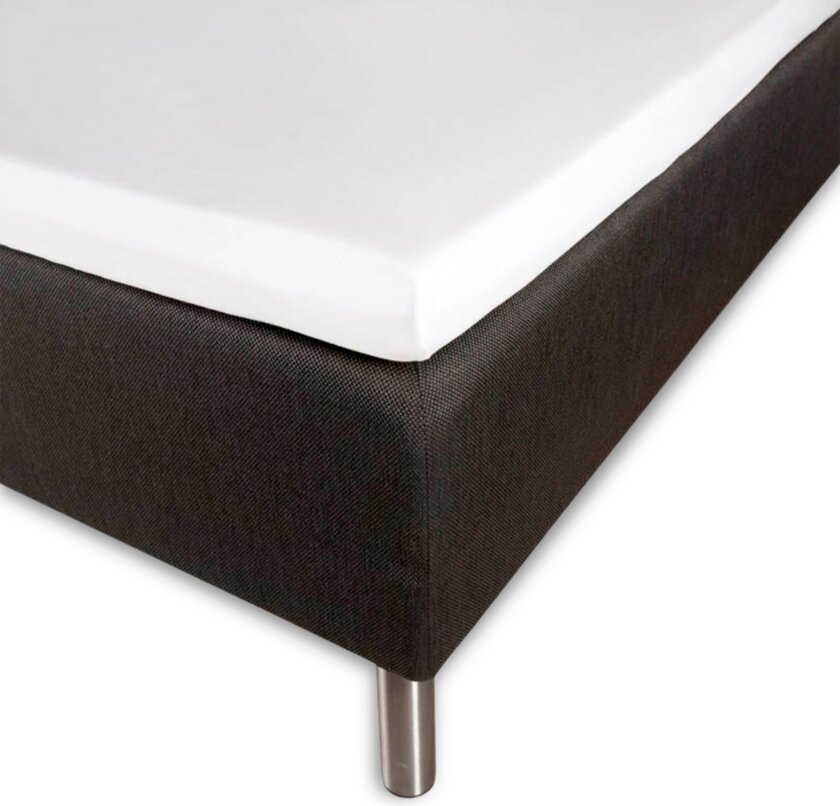 Bambuslaken - Konvoluttlaken 180x200x8 cm - Hvit - 100% bambus - Laken til overmadrass