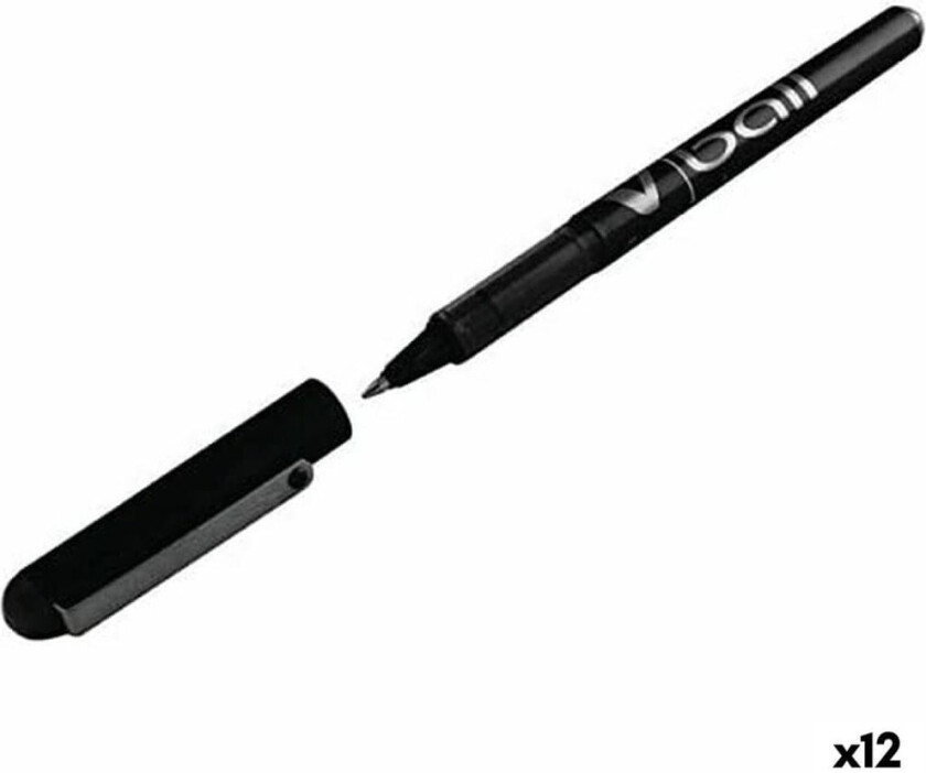 Kulepenn Pilot BL-VB-5 Svart 12 enheter