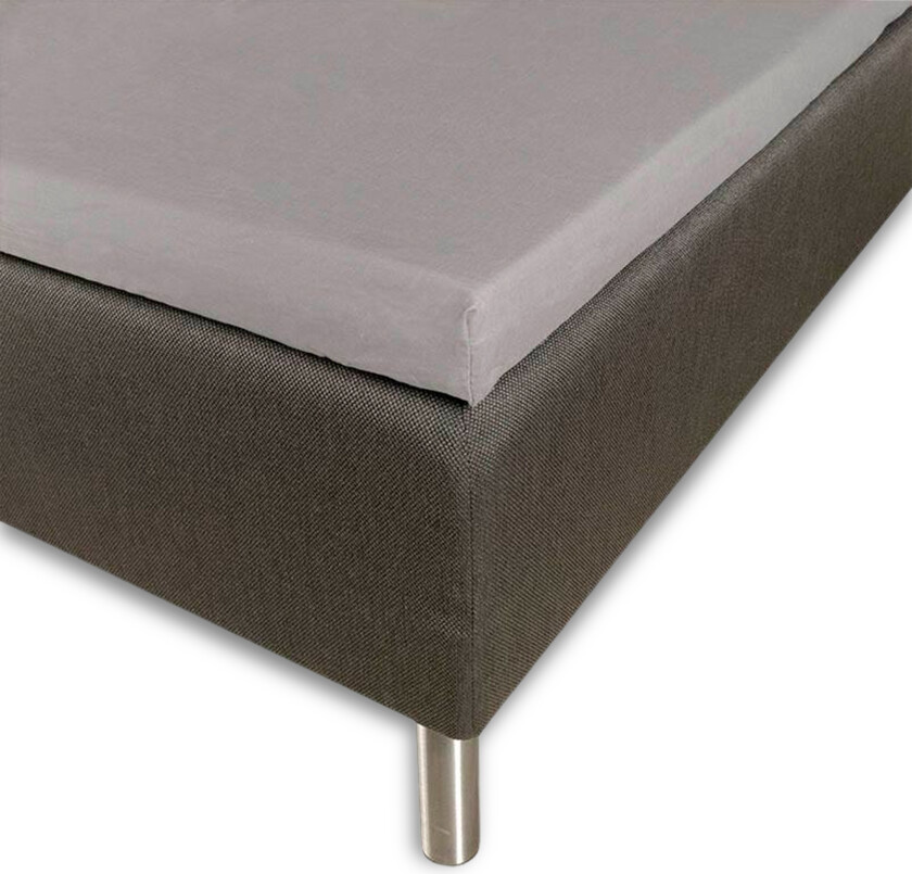 Bambuslaken - Konvoluttlaken 90x200x8 cm - Lys grå - 100 % Naturlig bambus - laken til overmadrass
