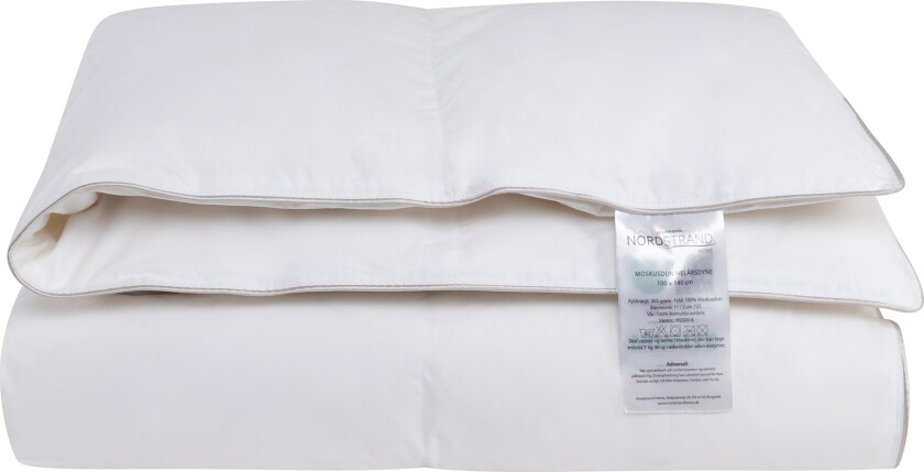 Baby helårsdyne 70x100 cm - Med 100% moskusdun - Allergivennlig dundyne - Nordstrand Home babydyne