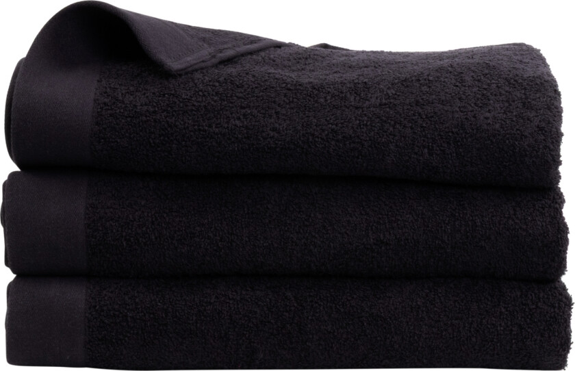 Badehåndkle - 100% Myk bomull med høy absorberingsevne - 100x150 cm - Svart - Stort håndkle fra danske By Borg