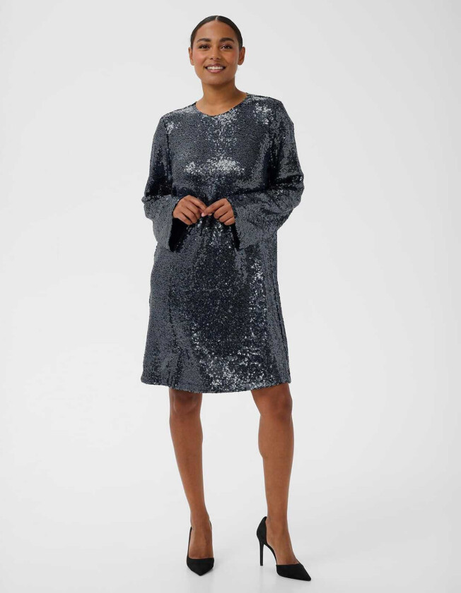 Paljettkjole Lau, S, Kjole Sølv S