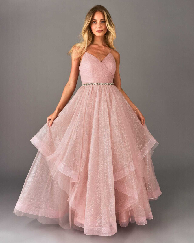 Ballkjole Esmina, XS, Kjole Rosa XS