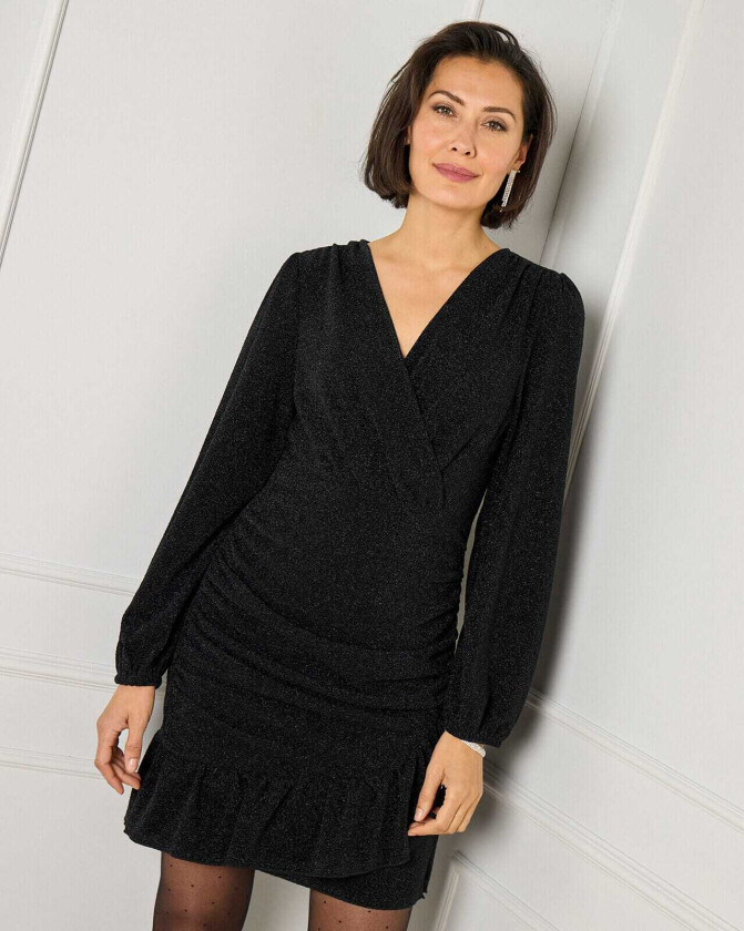 Kjole Alyssa Sparkle, XS Kjole Svart XS