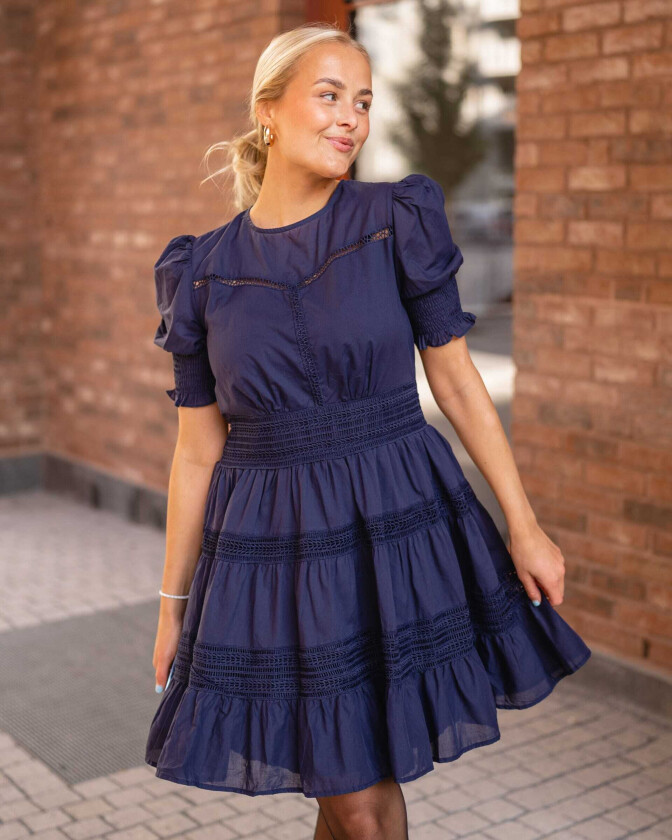 Kjole Eloise, S, Kjole Blå S