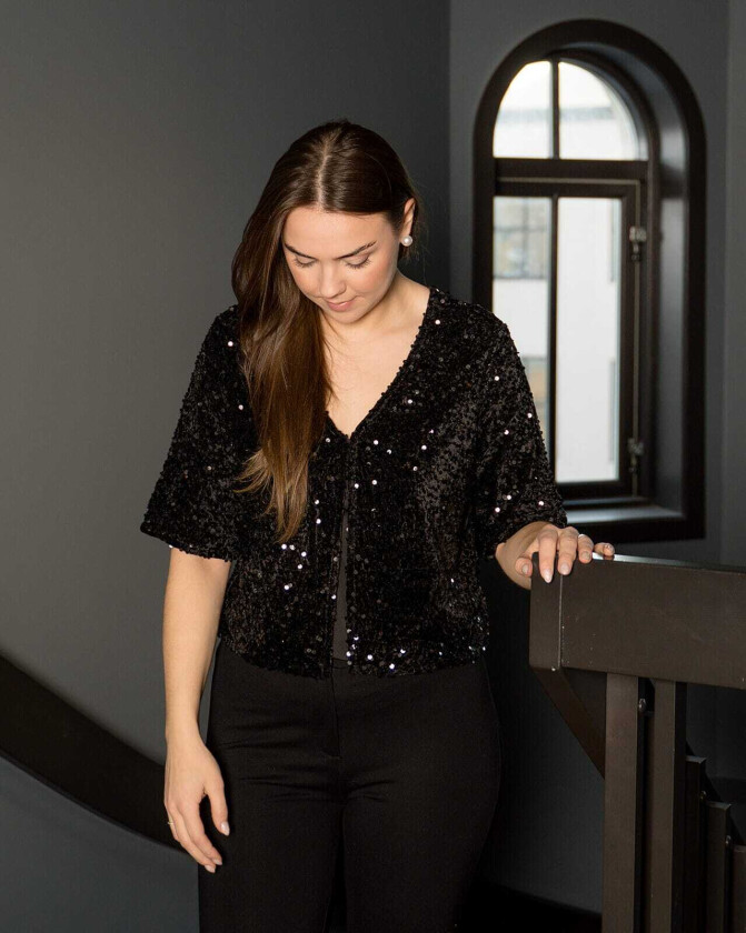 Cardigan Kam, XS, Cardigan Svart XS