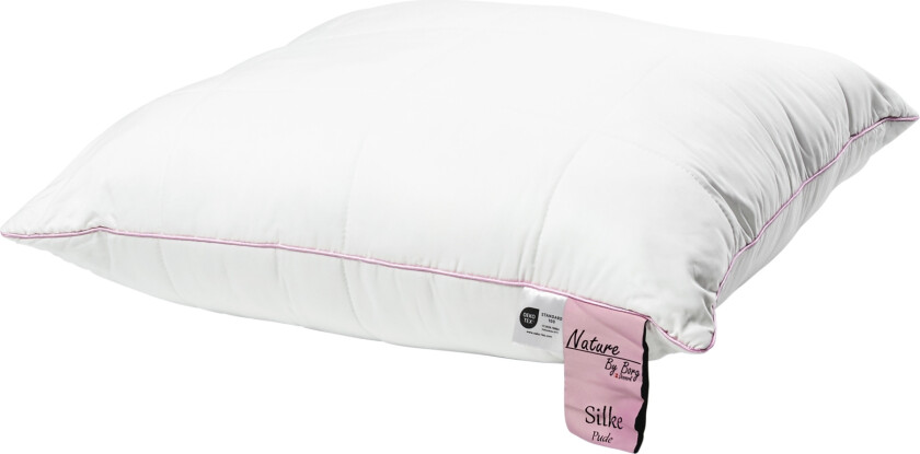 Silkepute - 100% myk bambusbolster - Pute 60x63 cm - 3-kammer hodepute - Nature By Borg