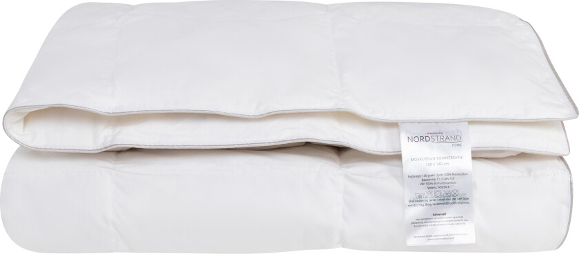 Baby sommerdyne 70x100 cm - Med 100% moskusdun - Lett og sval dundyne - Nordstrand Home babydyne