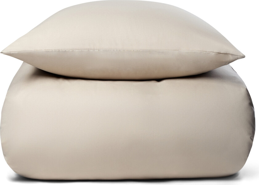Ensfarget sengetøy 140x220 cm - Beige mikrofiber sengesett - IN Style sengetøy