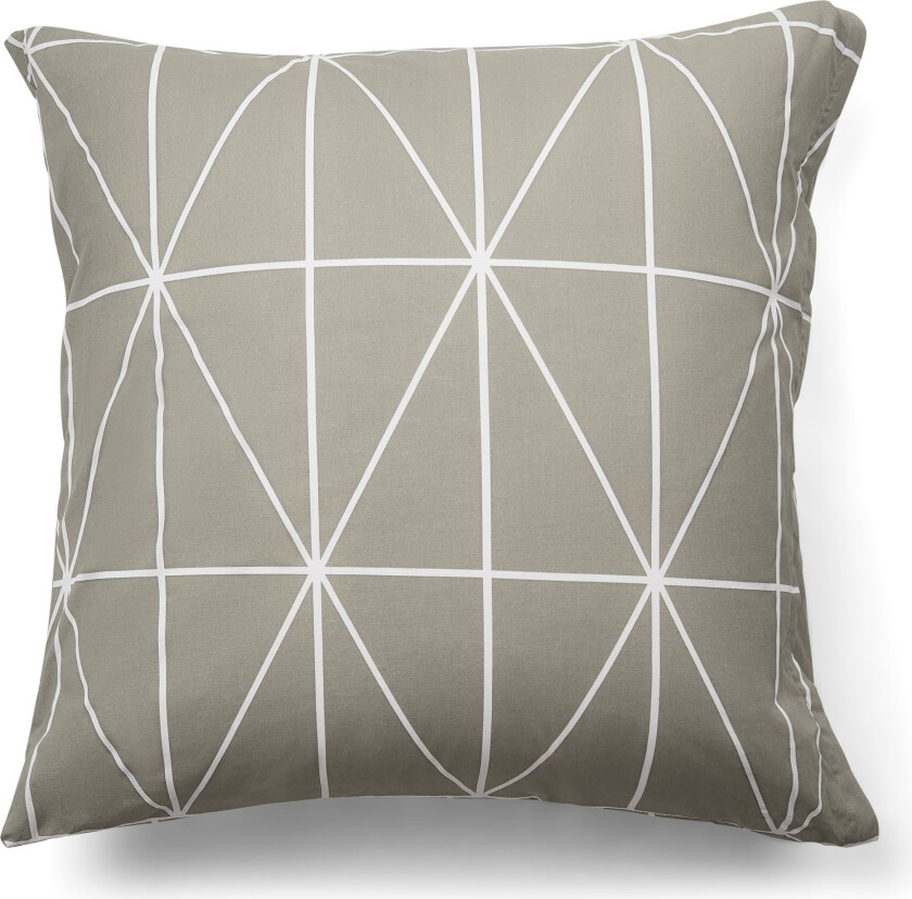 Putetrekk 100 % bomull - 60x63 cm - Grønt sengesett putetrekk med harlekinmønster - Nordstrand Home dynetrekk