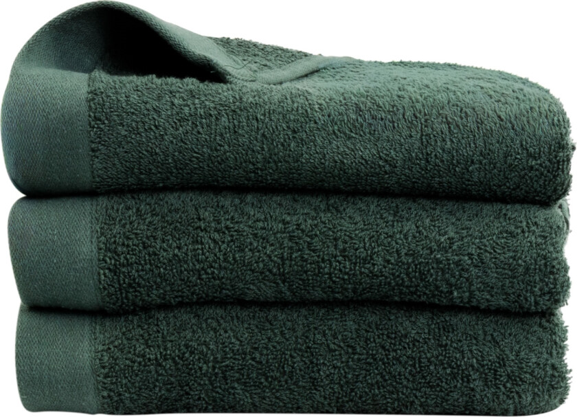 Håndkle - 100% Myk bomull med høy absorberingsevne - 50x100 cm - Mørkegrønt håndkle fra danske By Borg