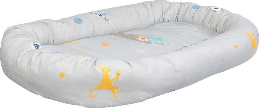 Babynest - Myk babynest 86 cm lang - Romdinosaur-kolleksjon til baby - Bomulls babyrede - Nordstrand Home babytilbehør