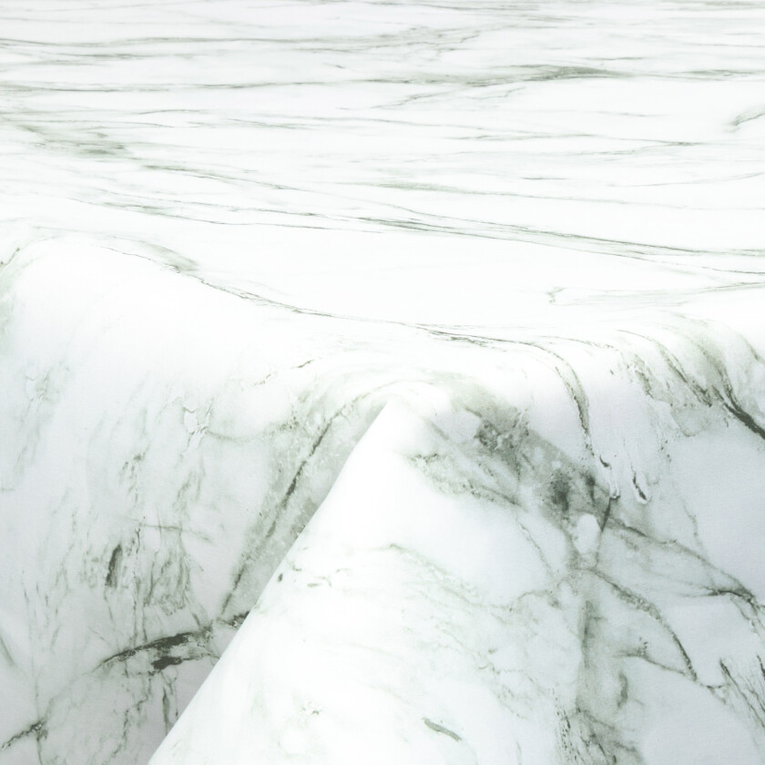 Tekstil voksduk med akrylbelegg - 30 meter på rull - Marble grey - 140 cm bred tekstilduk