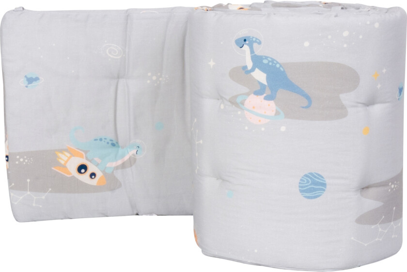 Bilde av Sengekant - Myk sengekant 360x30 cm - Romdinosaur-kolleksjon til baby og sprinkelseng - Sengekant til sprinkelseng - Nordstrand Home babytilbehør