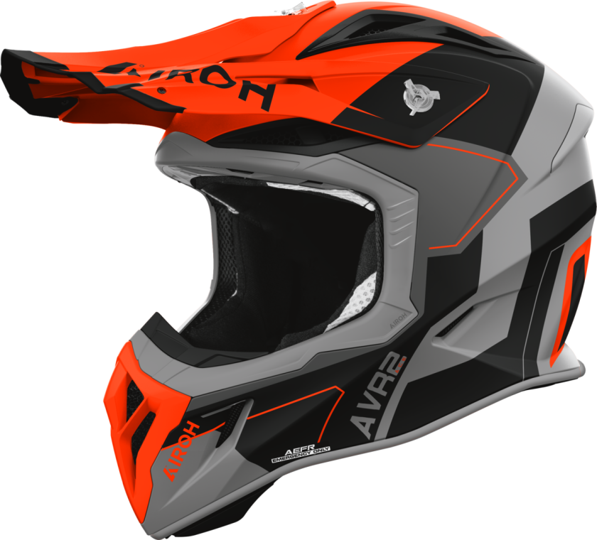 Crosshjelm Airoh Aviator Ace 2 Shield (2026) Oransje mattS