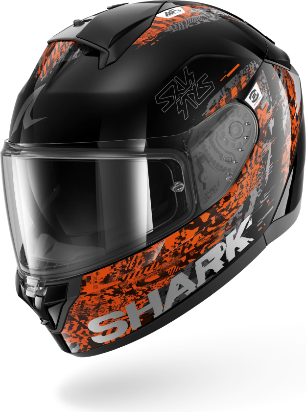Helhjelm Shark Ridill 2 Speed-Vib Svart/Antrasitt/OransjeXXL