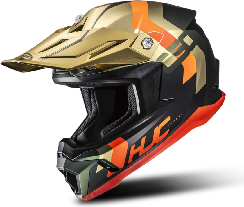 Crosshjelm HJC C50 Primal Gull/OransjeS