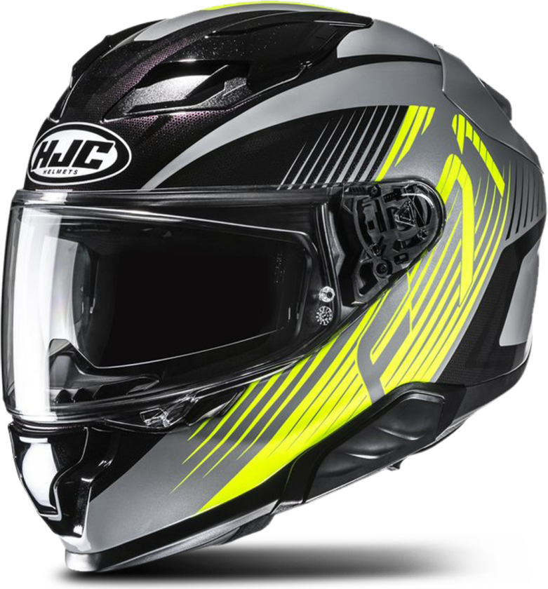 Helhjelm HJC F71 Catos Svart/Grå/Fluo-gulM