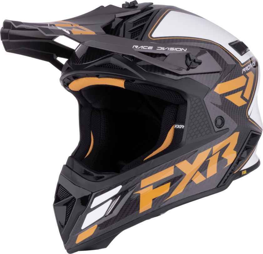 Crosshjelm FXR Helium Carbon 26 Gull/hvitM
