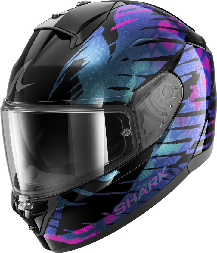 Helhjelm SHARK Ridill 2 Reptaia Svart/Lilla/GlitterS